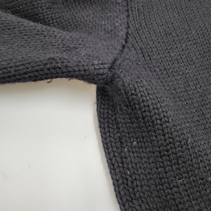 【中古品】【メンズ】 BLACK SIGN ブラックサイン WOOL KNIT SHIRT ウールニットシャツ トップス 145-260208-tt-09-izu サイズ：38 カラー：ブラック 万代Net店