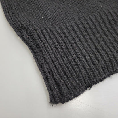 【中古品】【メンズ】 BLACK SIGN ブラックサイン WOOL KNIT SHIRT ウールニットシャツ トップス 145-260208-tt-09-izu サイズ：38 カラー：ブラック 万代Net店