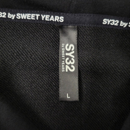 【中古品】【メンズ】 SY32 BY SWEET YEARS SLASH BIG LOGO P/O HOODIE 13008 スラッシュ ビッグ ロゴ プルオーバー フーディ パーカー 長袖 トップス 141-260209-as-17-izu サイズ：L カラー：ブラック 万代Net店