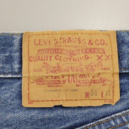 【中古品】【メンズ】 刻印532 USA製 DENIM PANTS デニムパンツ ボトムス ズボン 157-260208-tt-03-izu サイズ：36×31 カラー：インディゴ 万代Net店
