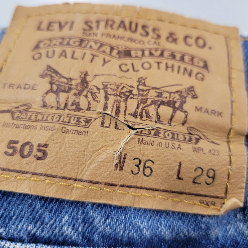 【中古品】【メンズ】 20505-0217 刻印731 USA製 DENIM PANTS デニムパンツ ボトムス ズボン 157-260208-tt-13-izu サイズ：36×29 カラー：インディゴ 万代Net店