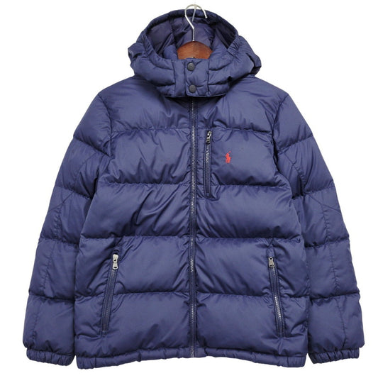 【中古品】【メンズ】 323940328002 HOODED DOWN JACKET フーデッド ダウン ジャケット アウター 168-260208-yn-12-izu サイズ：L カラー：ネイビー 万代Net店