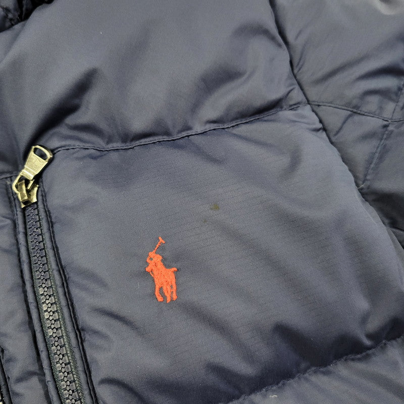 【中古品】【メンズ】 323940328002 HOODED DOWN JACKET フーデッド ダウン ジャケット アウター 168-260208-yn-12-izu サイズ：L カラー：ネイビー 万代Net店