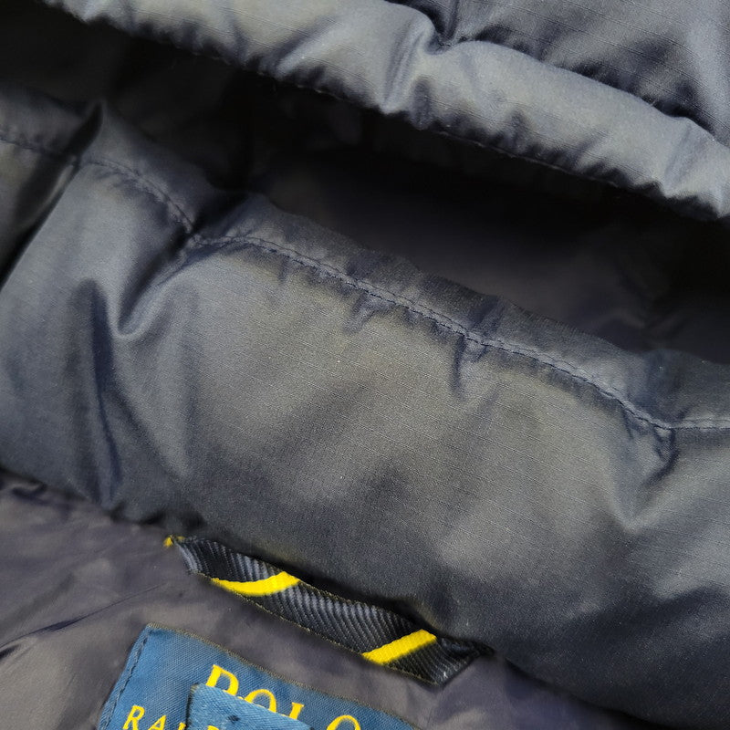 【中古品】【メンズ】 323940328002 HOODED DOWN JACKET フーデッド ダウン ジャケット アウター 168-260208-yn-12-izu サイズ：L カラー：ネイビー 万代Net店
