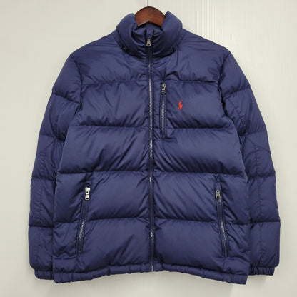 【中古品】【メンズ】 323940328002 HOODED DOWN JACKET フーデッド ダウン ジャケット アウター 168-260208-yn-12-izu サイズ：L カラー：ネイビー 万代Net店