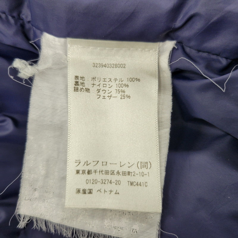 【中古品】【メンズ】 323940328002 HOODED DOWN JACKET フーデッド ダウン ジャケット アウター 168-260208-yn-12-izu サイズ：L カラー：ネイビー 万代Net店