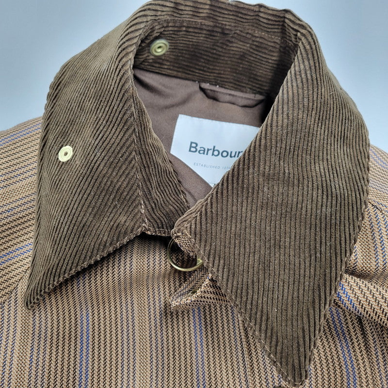 【中古品】【メンズ】 BARBOUR × FRAMEWORK バブアー×フレームワーク 222LCAS001 別注 千鳥格子 BEAUFORT JACKET ビューフォート ジャケット アウター 144-260209-cs-20-izu サイズ：M カラー：ブラウン 万代Net店
