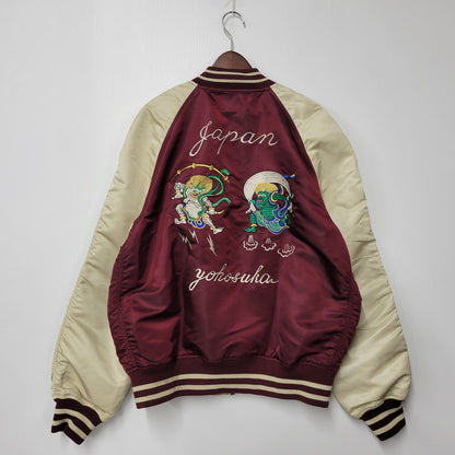 【中古品】【メンズ】 ALPHA INDUSTRIES アルファ インダストリーズ TYPE MA-1 REVERSIBLE SUKAJAN 風神雷神 タイプ エムエーワン リバーシブル スカジャン アウター 145-260209-cs-22-izu サイズ：XXL カラー：ボルドー×ベージュ 万代Net店