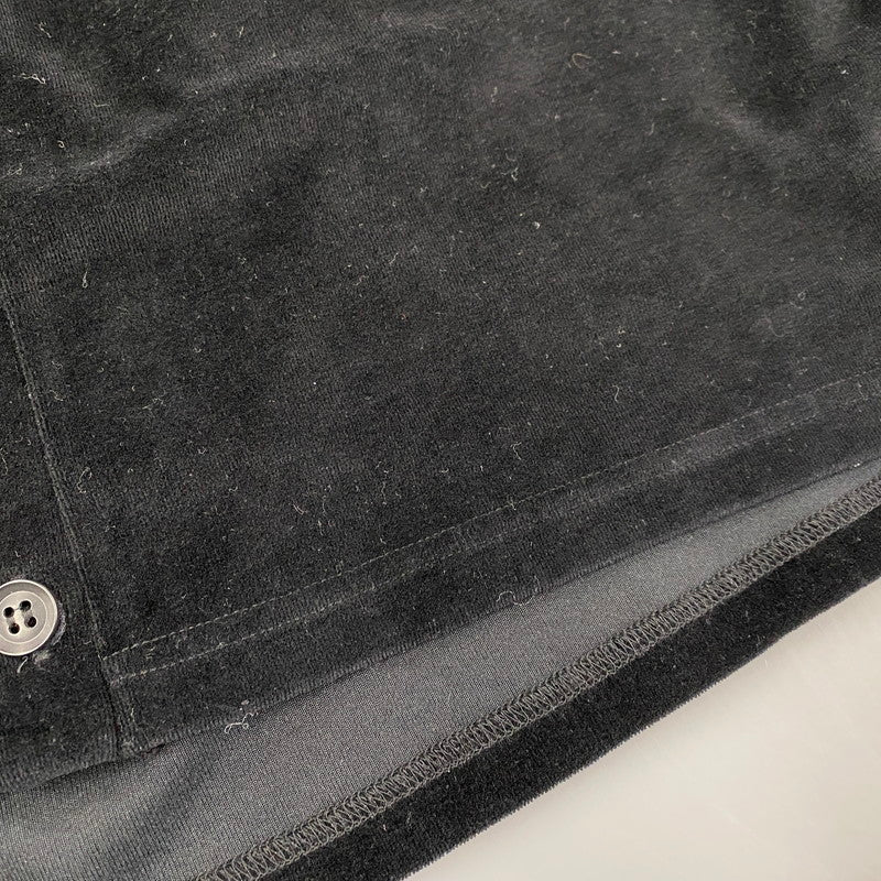 【中古品】【メンズ】 IN200 V NECK CARDIGANE ブイ ネック カーディガン -C PE VELOUR コットン ポリエステル ベロア トップス 長袖 141-260209-cs-05-izu サイズ：L カラー：ブラック 万代Net店