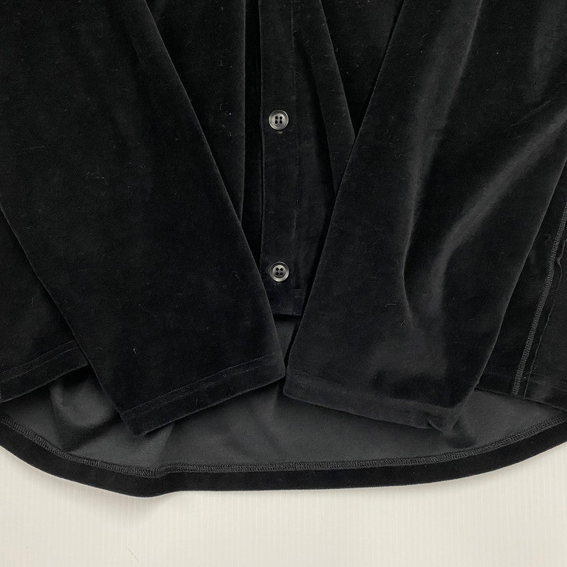 【中古品】【メンズ】 IN200 V NECK CARDIGANE ブイ ネック カーディガン -C PE VELOUR コットン ポリエステル ベロア トップス 長袖 141-260209-cs-05-izu サイズ：L カラー：ブラック 万代Net店