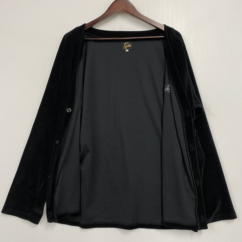 【中古品】【メンズ】 IN200 V NECK CARDIGANE ブイ ネック カーディガン -C PE VELOUR コットン ポリエステル ベロア トップス 長袖 141-260209-cs-05-izu サイズ：L カラー：ブラック 万代Net店