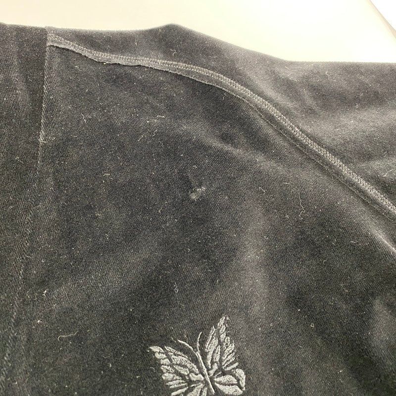 【中古品】【メンズ】 IN200 V NECK CARDIGANE ブイ ネック カーディガン -C PE VELOUR コットン ポリエステル ベロア トップス 長袖 141-260209-cs-05-izu サイズ：L カラー：ブラック 万代Net店
