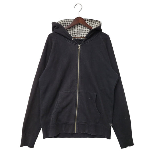 【中古品】【メンズ】 ZIP UP HOODIE ジップ アップ フーディー パーカー 長袖 142-260209-kh-03-izu サイズ：L カラー：ブラック 万代Net店