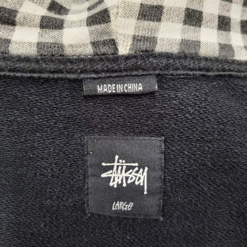 【中古品】【メンズ】 ZIP UP HOODIE ジップ アップ フーディー パーカー 長袖 142-260209-kh-03-izu サイズ：L カラー：ブラック 万代Net店