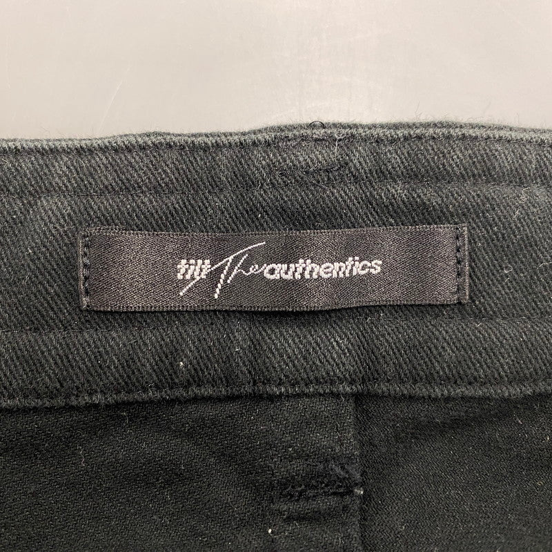 【中古品】【メンズ】 TILT THE AUTHENTICS チルトザオーセンティックス 21SS PT-03 21SS STRONG TWIST 5 POCKET PANTS ストロングツイスト5ポケットパンツ ボトムス ズボン 151-260211-tt-13-izu サイズ：2 カラー：ブラック 万代Net店