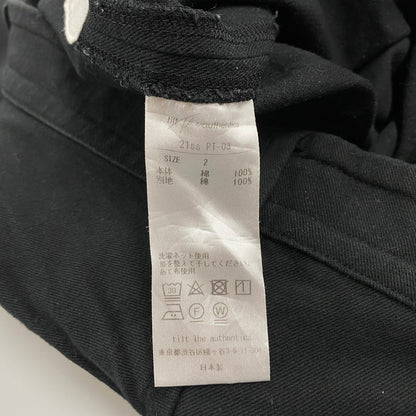 【中古品】【メンズ】 TILT THE AUTHENTICS チルトザオーセンティックス 21SS PT-03 21SS STRONG TWIST 5 POCKET PANTS ストロングツイスト5ポケットパンツ ボトムス ズボン 151-260211-tt-13-izu サイズ：2 カラー：ブラック 万代Net店