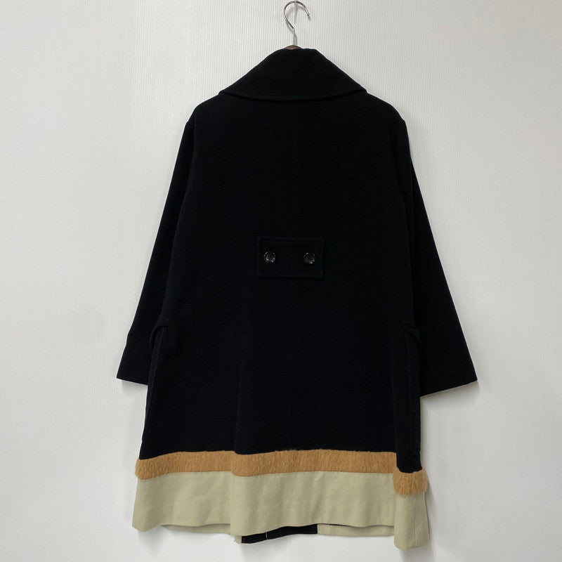 【中古品】【レディース】 NOOY ヌーイ WOOL COAT ウール コート アウター 170-260212-cs-11-izu サイズ：不明 カラー：ブラック 万代Net店