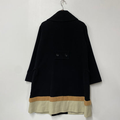 【中古品】【レディース】 NOOY ヌーイ WOOL COAT ウール コート アウター 170-260212-cs-11-izu サイズ：不明 カラー：ブラック 万代Net店