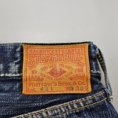 【現状渡し品】【メンズ】 STORMYBLUE DENIM PANTS LOT421 ストーミーブルー デニムパンツ ジーンズ ボトムス 156-260214-as-04-izu サイズ：32×35 カラー：インディゴ 万代Net店