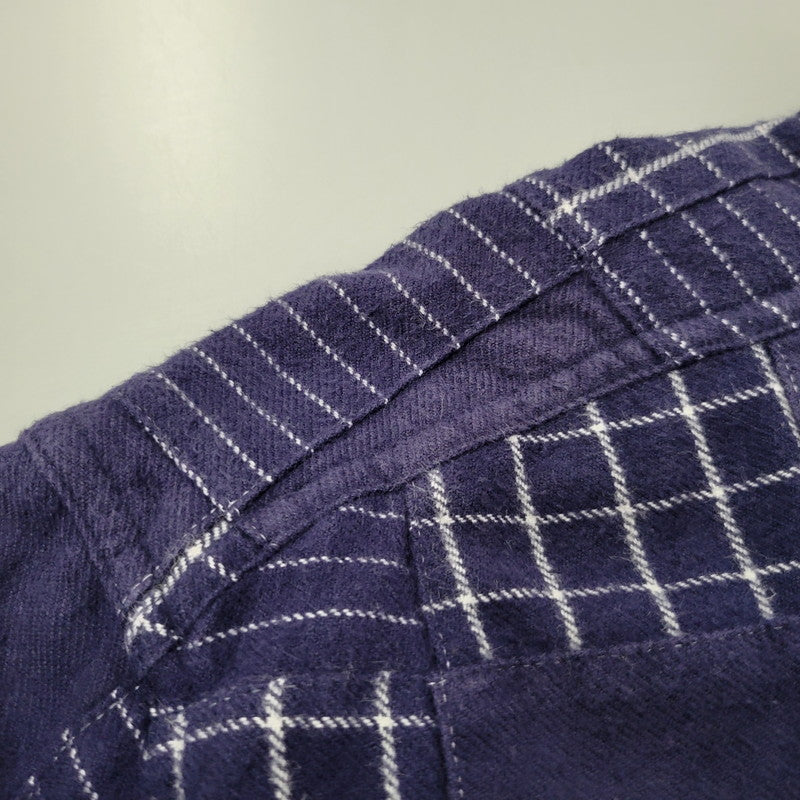 【中古品】【メンズ】 L/S PATCHWORK SHIRT 034-9378 ロングスリーブ パッチワーク シャツ 長袖 トップス 144-260223-as-29-izu サイズ：XL カラー：ネイビー 万代Net店