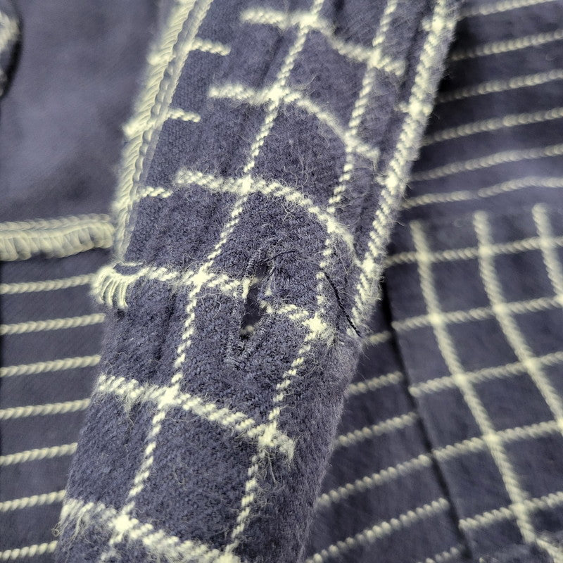 【中古品】【メンズ】 L/S PATCHWORK SHIRT 034-9378 ロングスリーブ パッチワーク シャツ 長袖 トップス 144-260223-as-29-izu サイズ：XL カラー：ネイビー 万代Net店