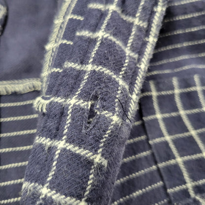 【中古品】【メンズ】 L/S PATCHWORK SHIRT 034-9378 ロングスリーブ パッチワーク シャツ 長袖 トップス 144-260223-as-29-izu サイズ：XL カラー：ネイビー 万代Net店