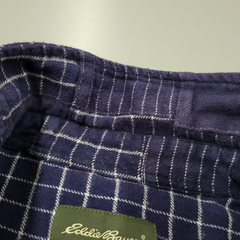 【中古品】【メンズ】 L/S PATCHWORK SHIRT 034-9378 ロングスリーブ パッチワーク シャツ 長袖 トップス 144-260223-as-29-izu サイズ：XL カラー：ネイビー 万代Net店