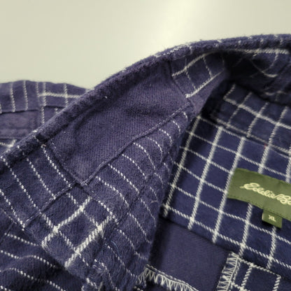 【中古品】【メンズ】 L/S PATCHWORK SHIRT 034-9378 ロングスリーブ パッチワーク シャツ 長袖 トップス 144-260223-as-29-izu サイズ：XL カラー：ネイビー 万代Net店
