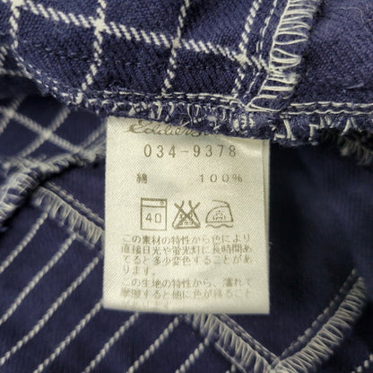 【中古品】【メンズ】 L/S PATCHWORK SHIRT 034-9378 ロングスリーブ パッチワーク シャツ 長袖 トップス 144-260223-as-29-izu サイズ：XL カラー：ネイビー 万代Net店