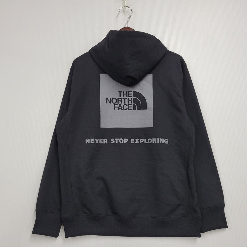 【中古品】【メンズ】 BACK SQUARE LOGO HOODIE NT62533 バック スクエア ロゴ フーディ パーカー 長袖 トップス 144-260212-ay-07-izu サイズ：S カラー：ブラック 万代Net店