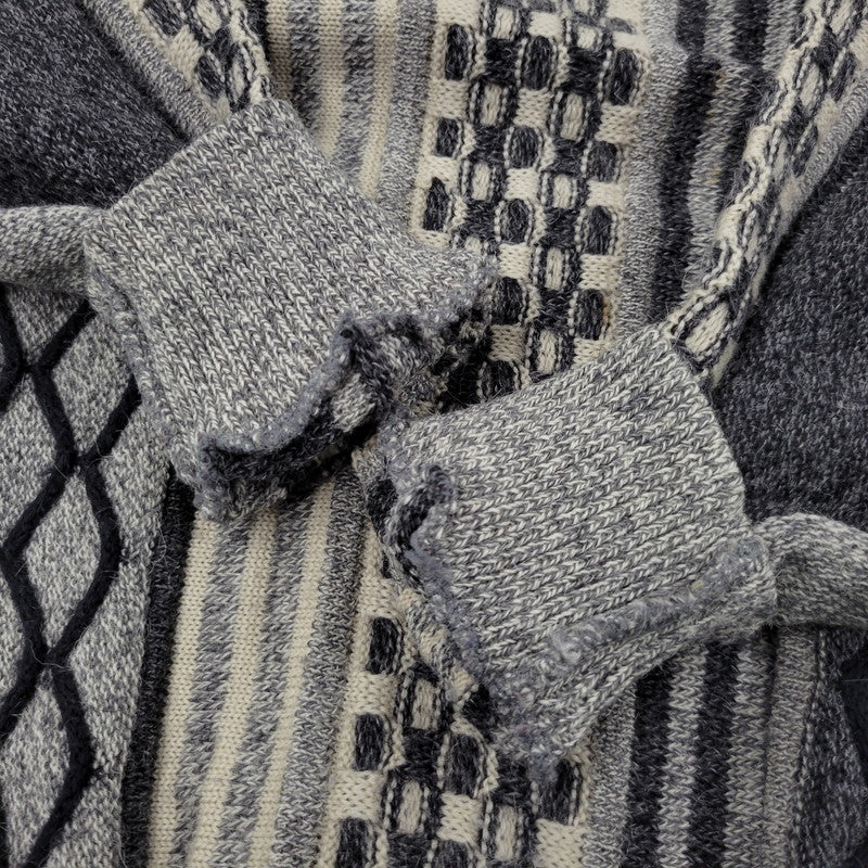 【中古品】【メンズ】 SIMPLE LIFE シンプルライフ WOOL 3D KNIT ウール ニット トップス 長袖 146-260213-kh-01-izu サイズ：L カラー：マルチ 万代Net店