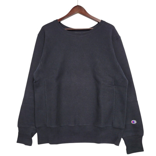 【中古品】【メンズ】 REVERSE WEAVE SWEATSHIRT C3-W004 リバースウィーブ スウェット トレーナー 青単復刻タグ 長袖 トップス 148-260212-ay-04-izu サイズ：M カラー：ブラック 万代Net店