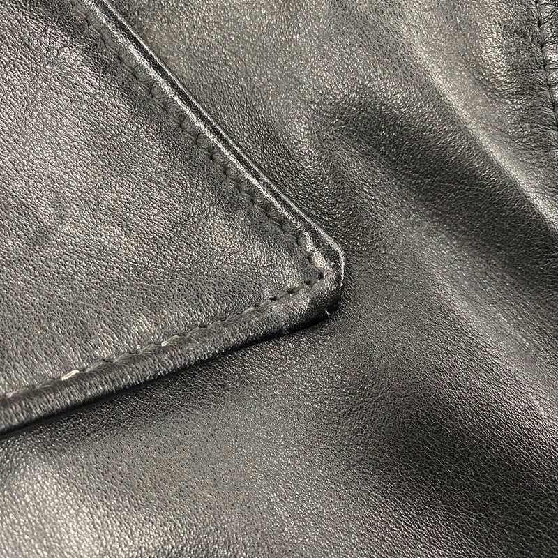 【中古品】【メンズ】 SCHOTT ショット 181 POLICEMAN LEATHER JACKET ポリスマン レザー ジャケット アウター 145-260209-cs-11-izu サイズ：38 カラー：ブラック 万代Net店