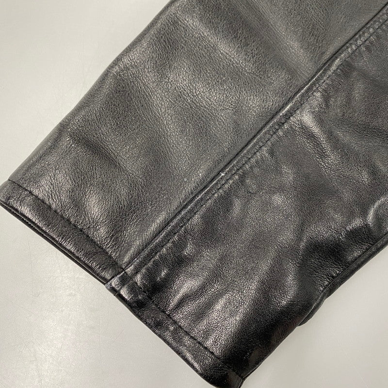 【中古品】【メンズ】 SCHOTT ショット 181 POLICEMAN LEATHER JACKET ポリスマン レザー ジャケット アウター 145-260209-cs-11-izu サイズ：38 カラー：ブラック 万代Net店