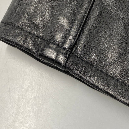 【中古品】【メンズ】 SCHOTT ショット 181 POLICEMAN LEATHER JACKET ポリスマン レザー ジャケット アウター 145-260209-cs-11-izu サイズ：38 カラー：ブラック 万代Net店