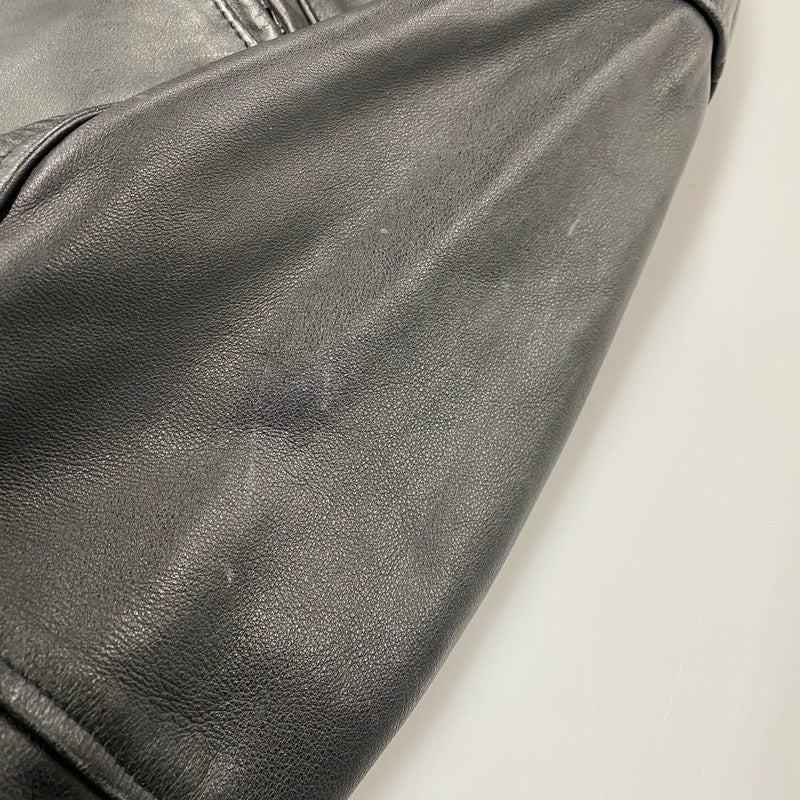【中古品】【メンズ】 SCHOTT ショット 181 POLICEMAN LEATHER JACKET ポリスマン レザー ジャケット アウター 145-260209-cs-11-izu サイズ：38 カラー：ブラック 万代Net店
