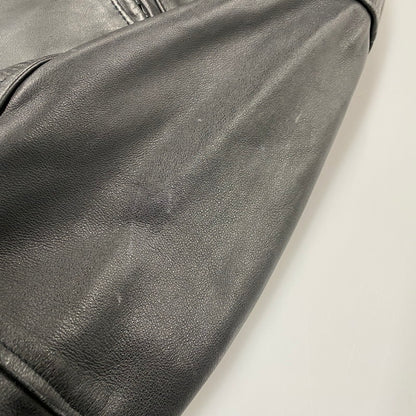 【中古品】【メンズ】 SCHOTT ショット 181 POLICEMAN LEATHER JACKET ポリスマン レザー ジャケット アウター 145-260209-cs-11-izu サイズ：38 カラー：ブラック 万代Net店
