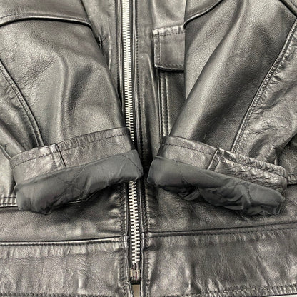 【中古品】【メンズ】 SCHOTT ショット 181 POLICEMAN LEATHER JACKET ポリスマン レザー ジャケット アウター 145-260209-cs-11-izu サイズ：38 カラー：ブラック 万代Net店