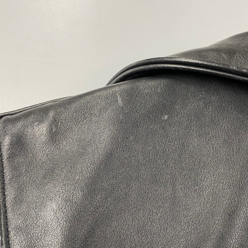 【中古品】【メンズ】 SCHOTT ショット 181 POLICEMAN LEATHER JACKET ポリスマン レザー ジャケット アウター 145-260209-cs-11-izu サイズ：38 カラー：ブラック 万代Net店