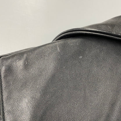 【中古品】【メンズ】 SCHOTT ショット 181 POLICEMAN LEATHER JACKET ポリスマン レザー ジャケット アウター 145-260209-cs-11-izu サイズ：38 カラー：ブラック 万代Net店