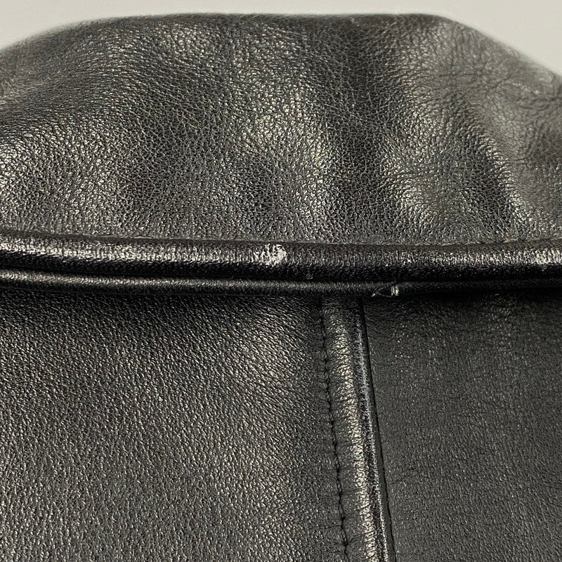 【中古品】【メンズ】 SCHOTT ショット 181 POLICEMAN LEATHER JACKET ポリスマン レザー ジャケット アウター 145-260209-cs-11-izu サイズ：38 カラー：ブラック 万代Net店