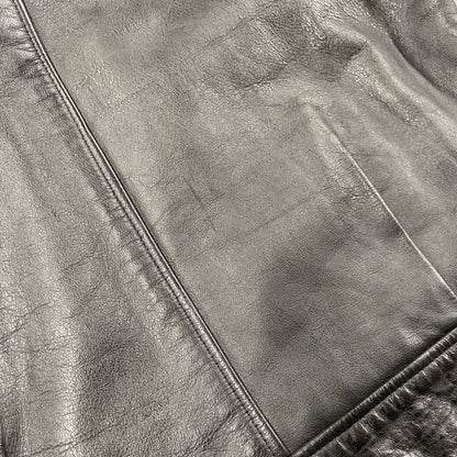 【中古品】【メンズ】 SCHOTT ショット 181 POLICEMAN LEATHER JACKET ポリスマン レザー ジャケット アウター 145-260209-cs-11-izu サイズ：38 カラー：ブラック 万代Net店