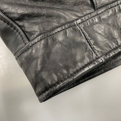 【中古品】【メンズ】 SCHOTT ショット 181 POLICEMAN LEATHER JACKET ポリスマン レザー ジャケット アウター 145-260209-cs-11-izu サイズ：38 カラー：ブラック 万代Net店