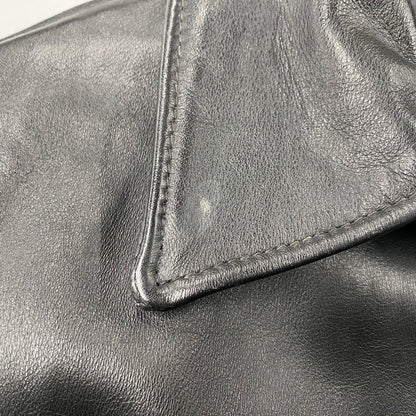 【中古品】【メンズ】 SCHOTT ショット 181 POLICEMAN LEATHER JACKET ポリスマン レザー ジャケット アウター 145-260209-cs-11-izu サイズ：38 カラー：ブラック 万代Net店