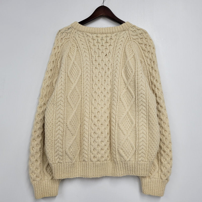 【現状渡し品】【メンズ】 JOHN MOLLOY ジョンモロイ FISHERMAN SWEATER フィッシャーマン セーター トップス 長袖 146-260213-kh-02-izu カラー：アイボリー 万代Net店