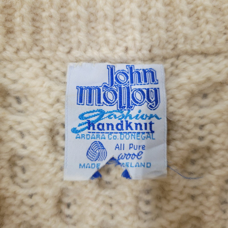 【現状渡し品】【メンズ】 JOHN MOLLOY ジョンモロイ FISHERMAN SWEATER フィッシャーマン セーター トップス 長袖 146-260213-kh-02-izu カラー：アイボリー 万代Net店