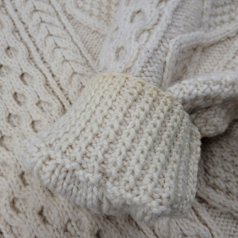 【現状渡し品】【メンズ】 JOHN MOLLOY ジョンモロイ FISHERMAN SWEATER フィッシャーマン セーター トップス 長袖 146-260213-kh-02-izu カラー：アイボリー 万代Net店