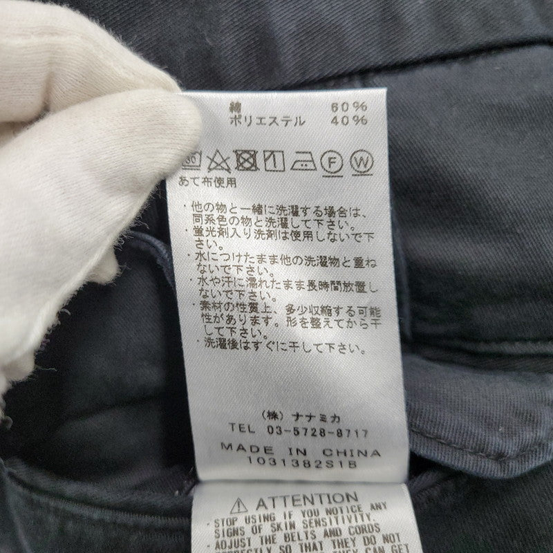 【中古品】【メンズ】 NT5052N STRETCH TWILL WIDE TAPERED PANTS ワイド テーパードパンツ 155-260209-yn-08-izu サイズ：32 カラー：ブラック 万代Net店