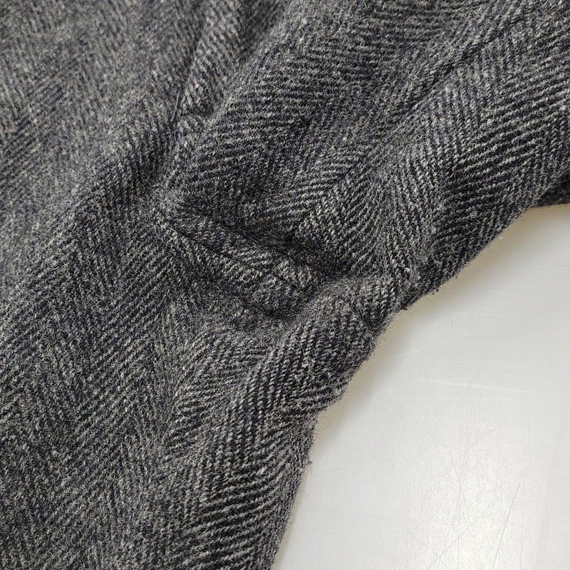 【中古品】【メンズ】 HERRINGBONE WOOL WIDE PANTS ヘリンボーン ウール ワイドパンツ USA製 ボトムス 157-260209-as-21-izu サイズ：34 カラー：ブラック系 万代Net店