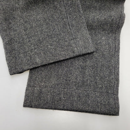 【中古品】【メンズ】 HERRINGBONE WOOL WIDE PANTS ヘリンボーン ウール ワイドパンツ USA製 ボトムス 157-260209-as-21-izu サイズ：34 カラー：ブラック系 万代Net店
